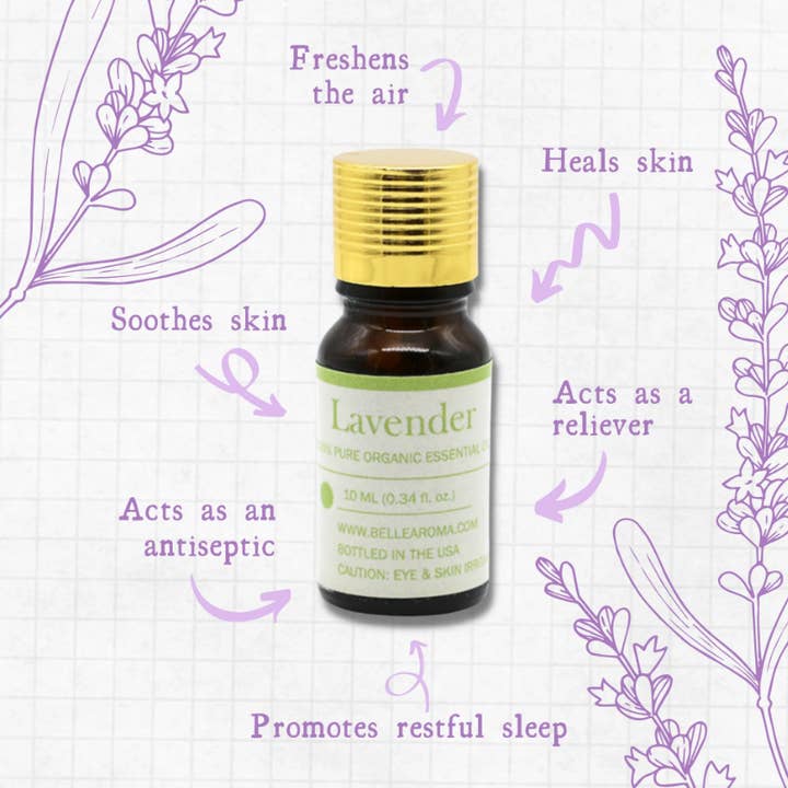 Belle Aroma® - Wholesale Essential Oil - Belle Aroma® 10 ml Organic Lavender Essential Oil2