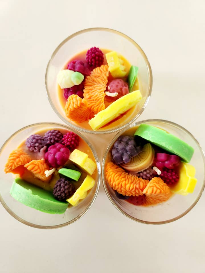 Tutti Frutti for wholesale by Threekind Candle Company