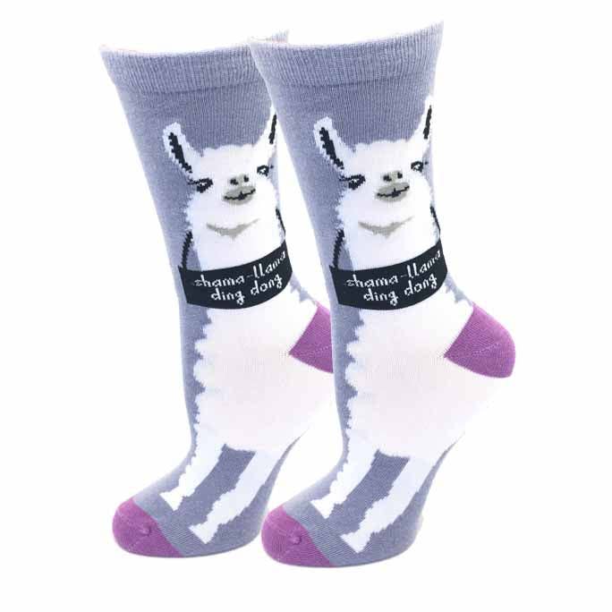 Sock Harbor / Bigfoot Sock Co. – wholesale Socks – Women's – Shama Llama Socks1