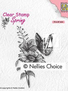 Clear Stamp Spring Butterfly for wholesale by Ecstasy Crafts Distributing