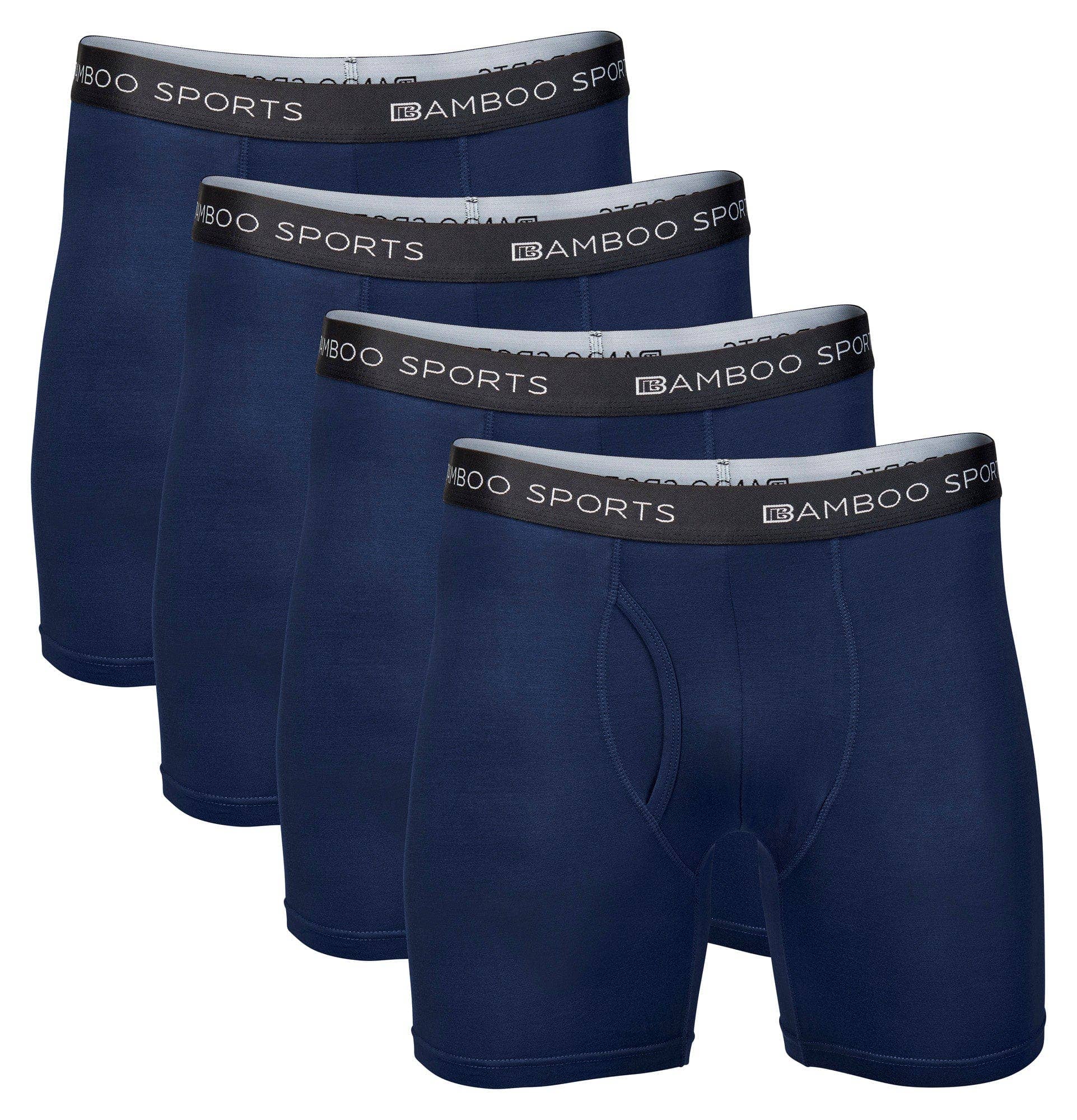 Bamboo Sports - Venta al por mayor Ropa interior - Hombre - Boxer para hombre Bamboo Sports con entrepierna de 4 pulg. (10 cm) - paquete de 48