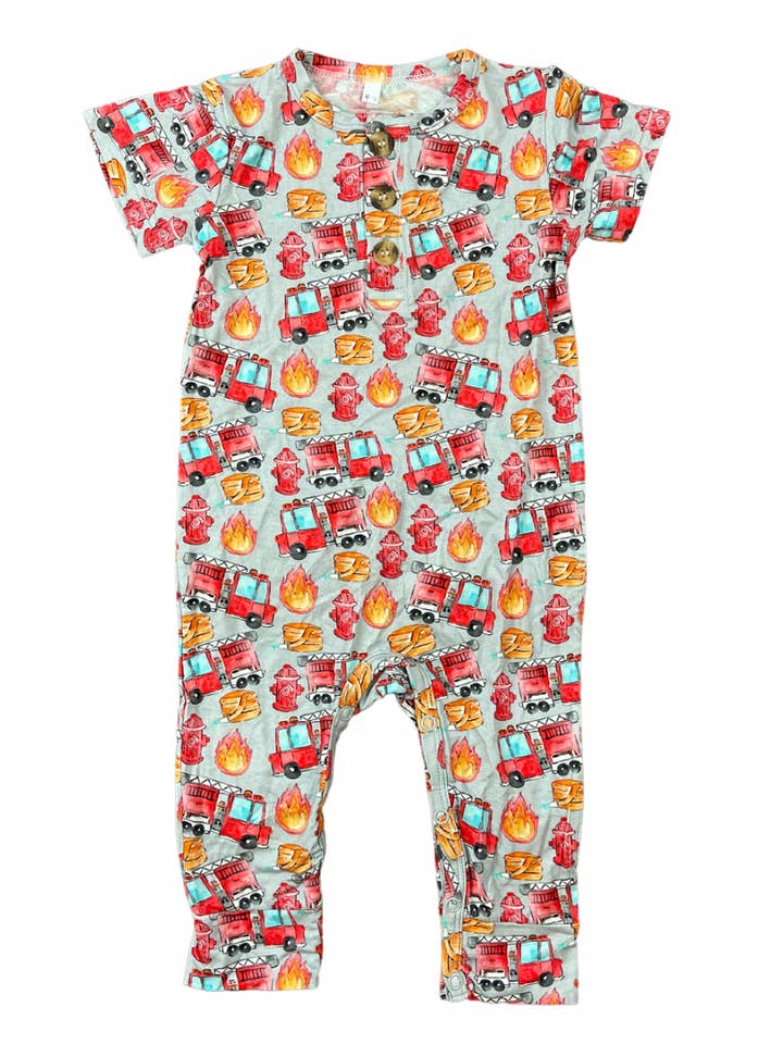 Chief Henley Romper for wholesale by Ellie K’s Closet Co.