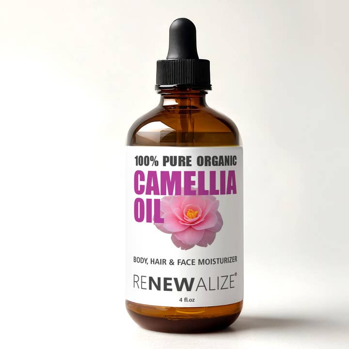Organic Camellia Seed Oil Hair Moisturizer | 4 fl oz bottle for wholesale by Renewalize