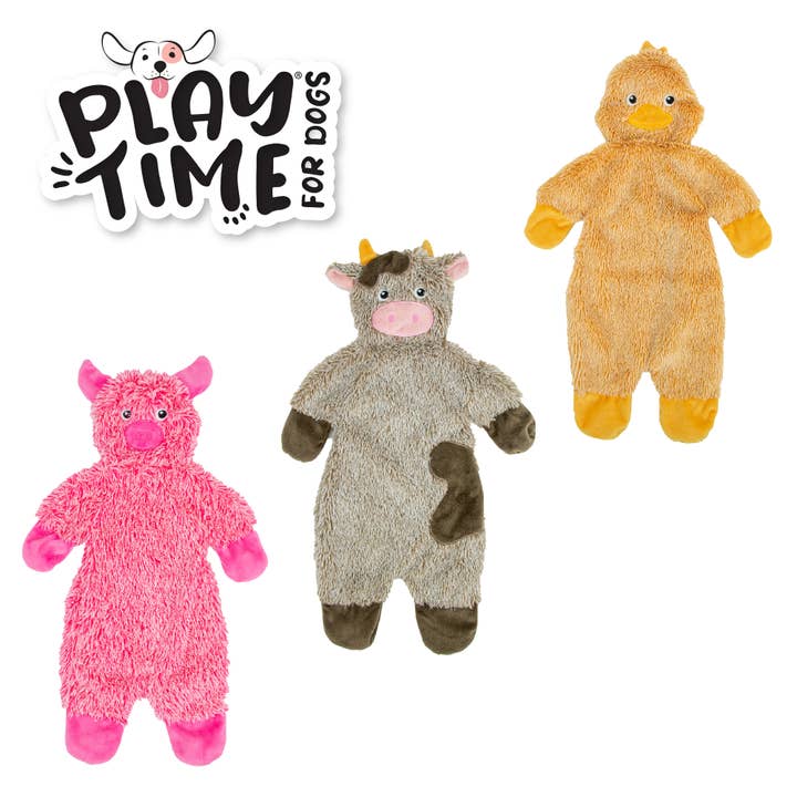 Playtime For Dogs Cuddle Farmyard Floppet for wholesale by Ancol Pet Products Ltd