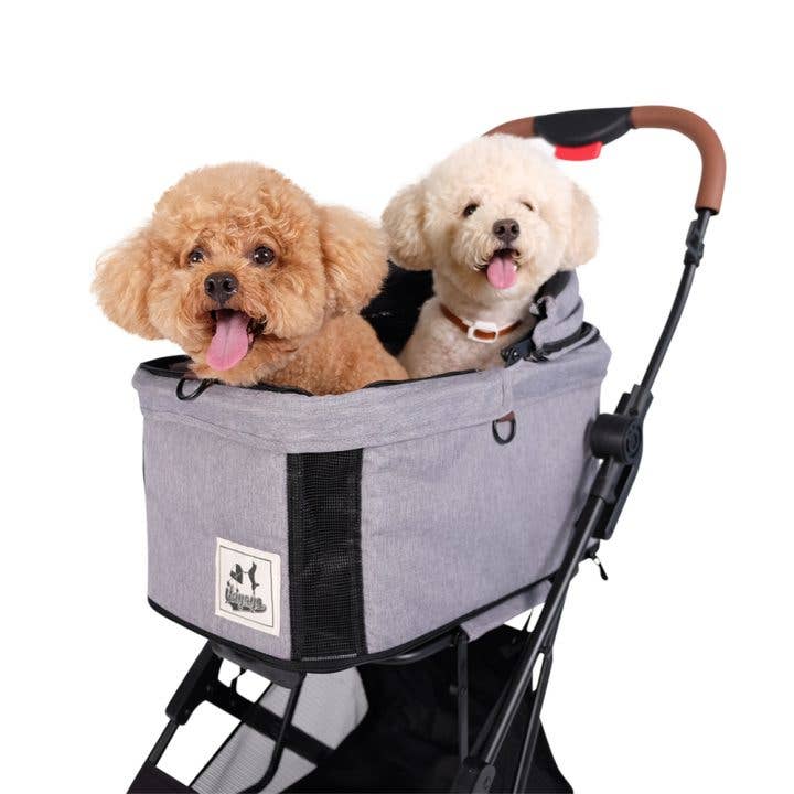 Ibiyaya - Wholesale Pet Carrier - Cat/Dog - Travois Tri-fold Pet Travel System Medium Dog-Cat Stroller10