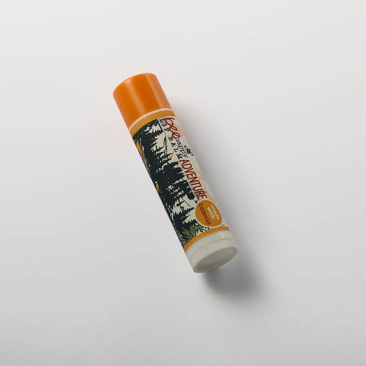 Bee Happy - Wholesale Lip Balm - Lip Balm Mountain Camp (peach) with jojoba, aloe, vitamin E2