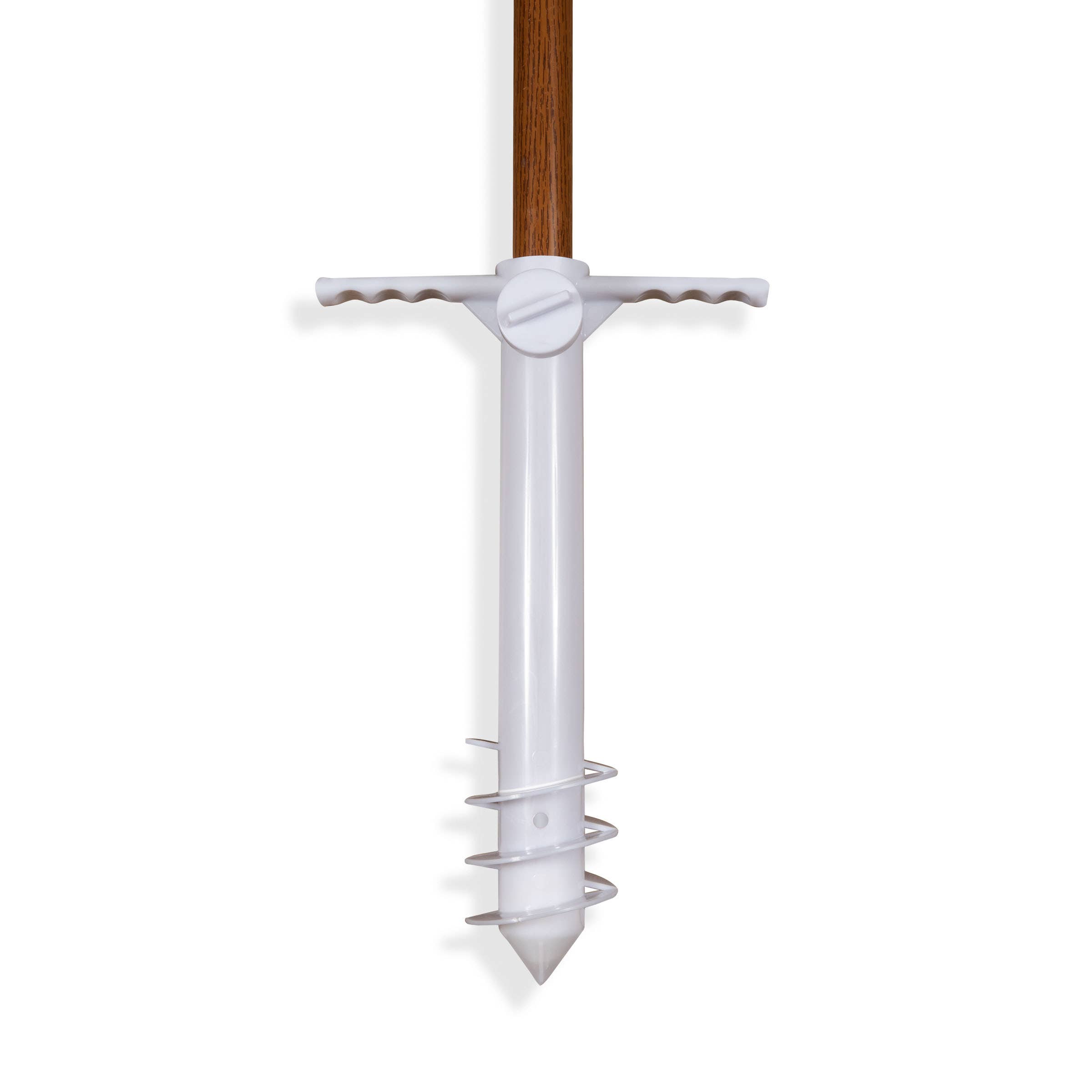 White Beach Umbrella Sand Anchor for wholesale on Faire3