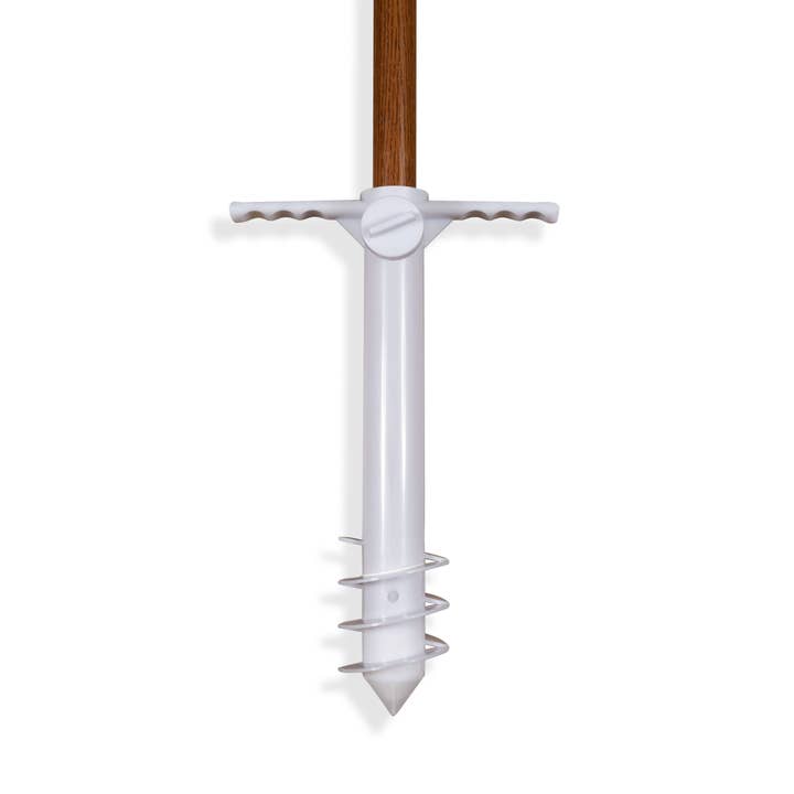 White Beach Umbrella Sand Anchor for wholesale on Faire3