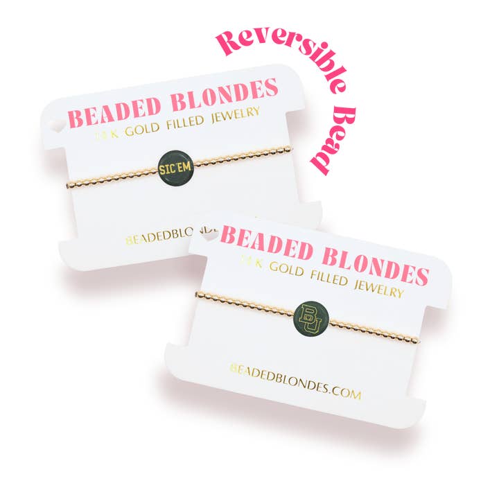 Baylor/ Sic Em Logo Armband für den Großhandel von Beaded Blondes