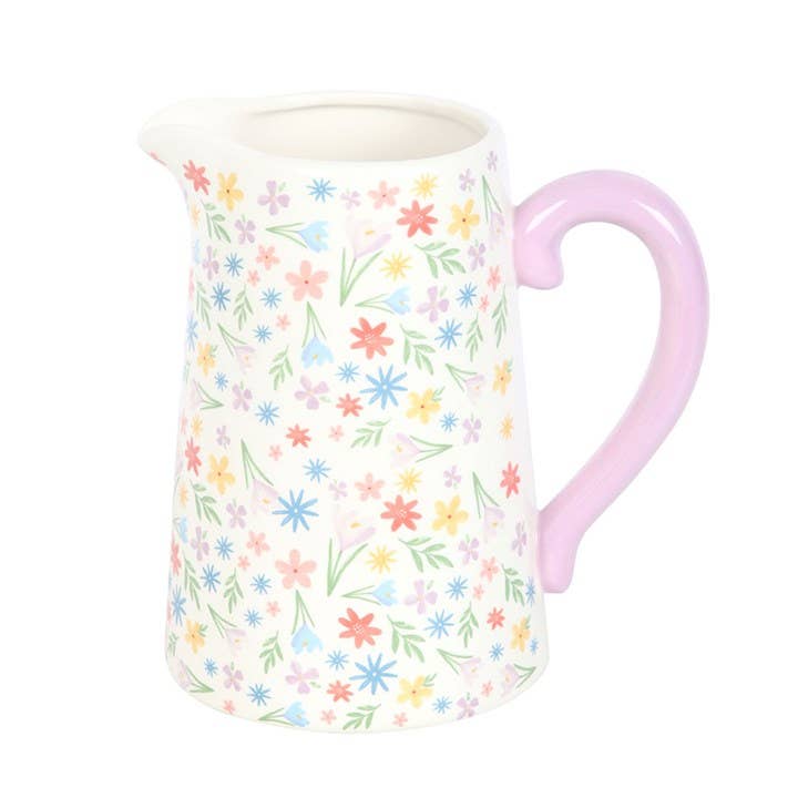 Something Different Wholesale – wholesale Jug – Spring Floral Print Ceramic Flower Jug3