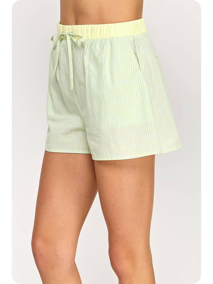 Strut & Bolt – Engroshandel Shorts – Kvinder – Stribede bomuldspoplinshorts7