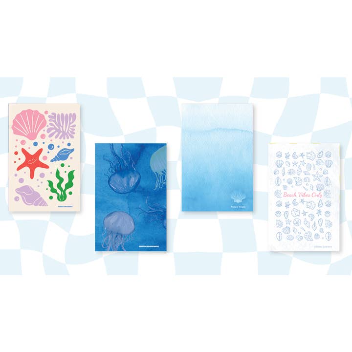 Sunshine & Agape - Vendita all'ingrosso Diario/Agenda - Bambini - Diario della Gratitudine per la Famiglia K-1 - Copertina Oceano Linea4