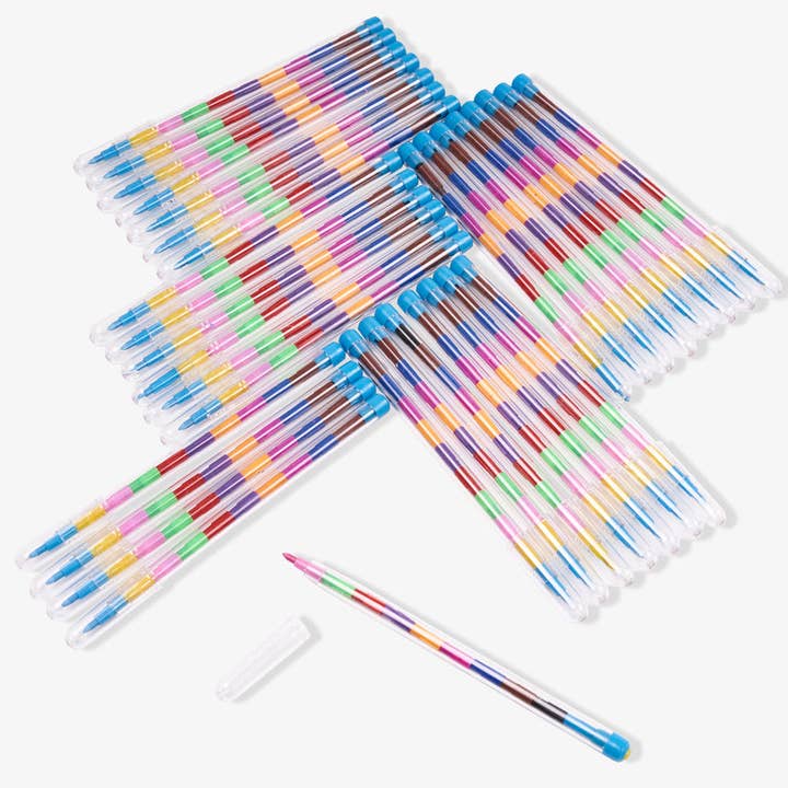 The Twiddlers – wholesale Crayons – Child & baby – 36 Swappable Tip Colour Crayons2