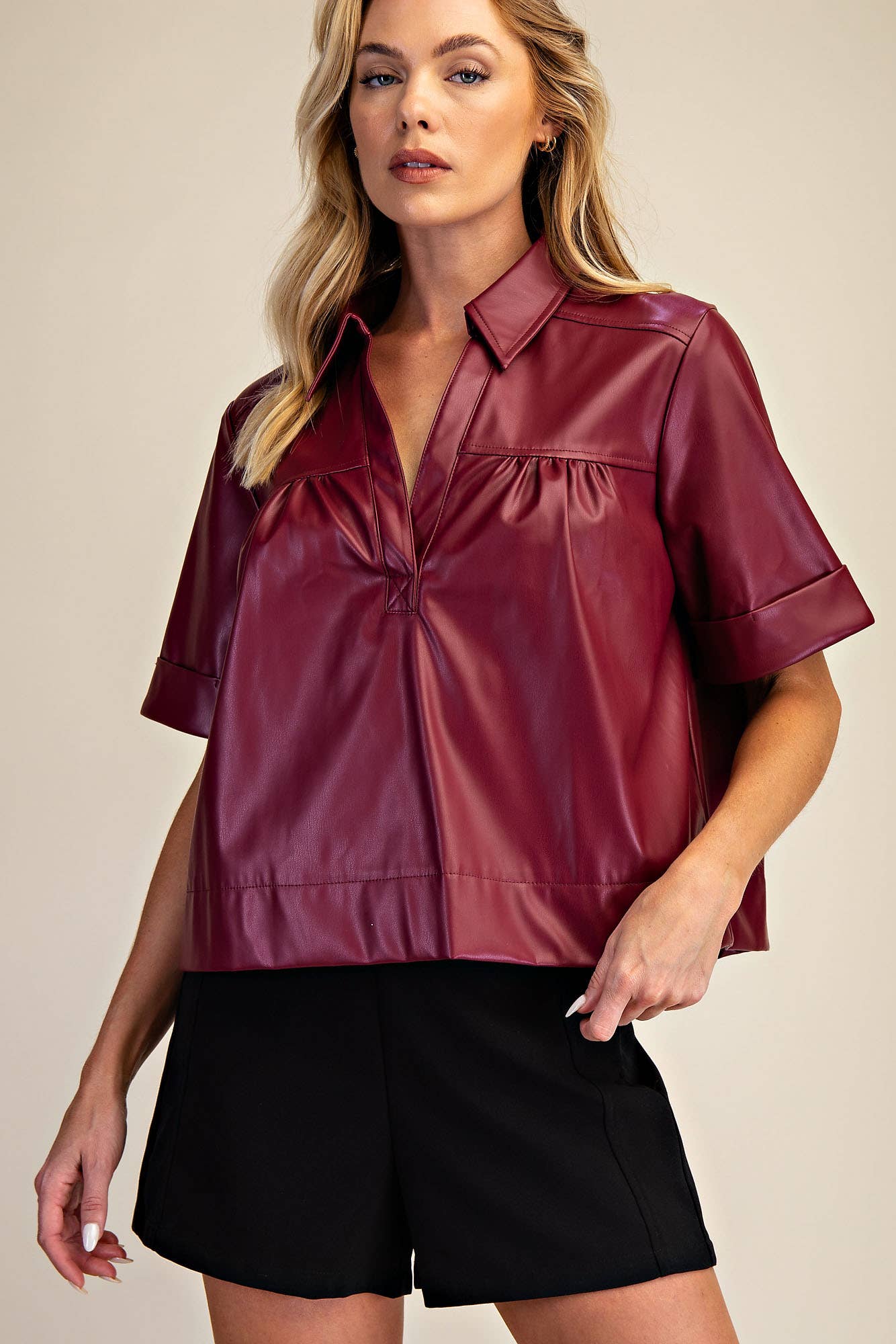 Glam - Wholesale Blouse - Women's - Short-Sleeve Swing Top12