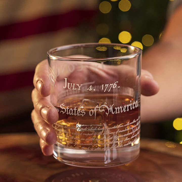 Old Southern Brass - Wholesale Cocktail/Liquor Glass - Declaration of Independence - Whiskey Glass - 12 oz2