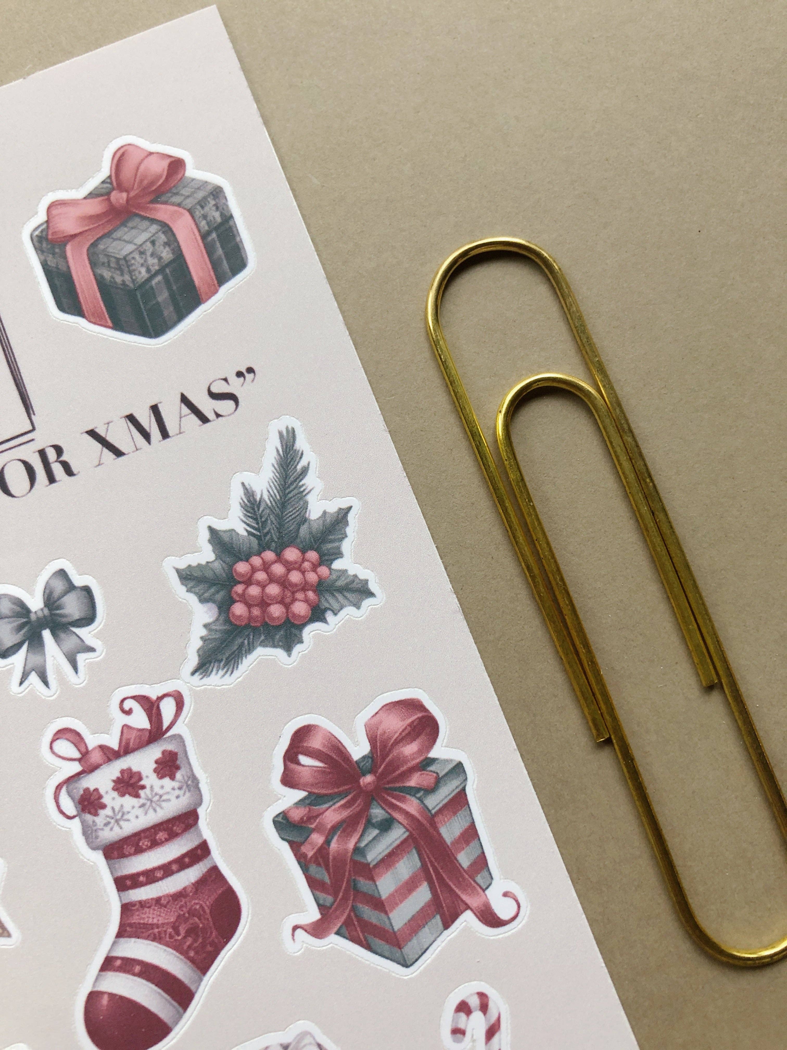 T's Stationery - Vente Autocollant - Feuille d'autocollants « Préparez-vous pour Noël »3