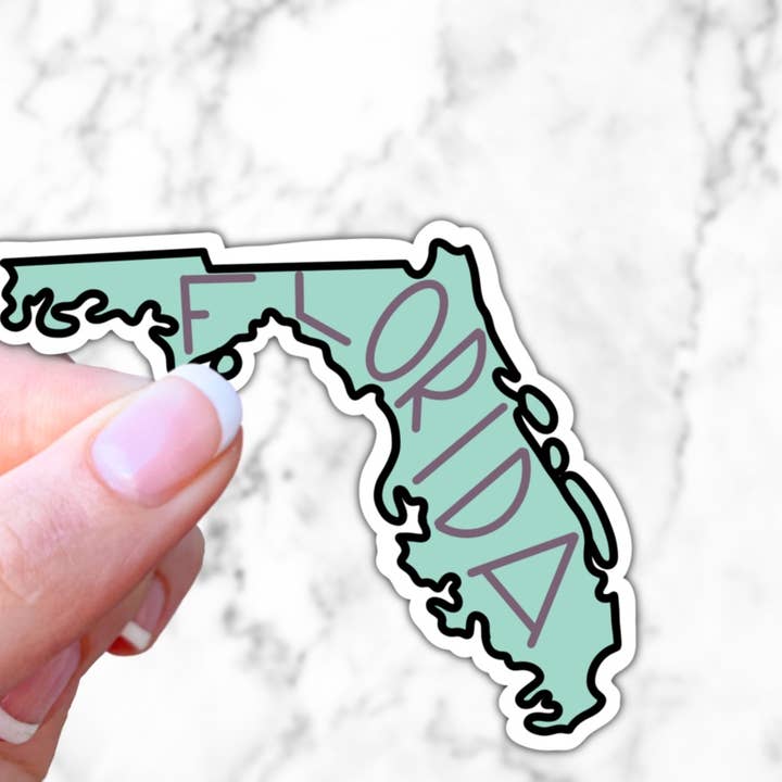 Adhesivo Estado de Florida para venta al por mayor de Simply Fangirl Designs