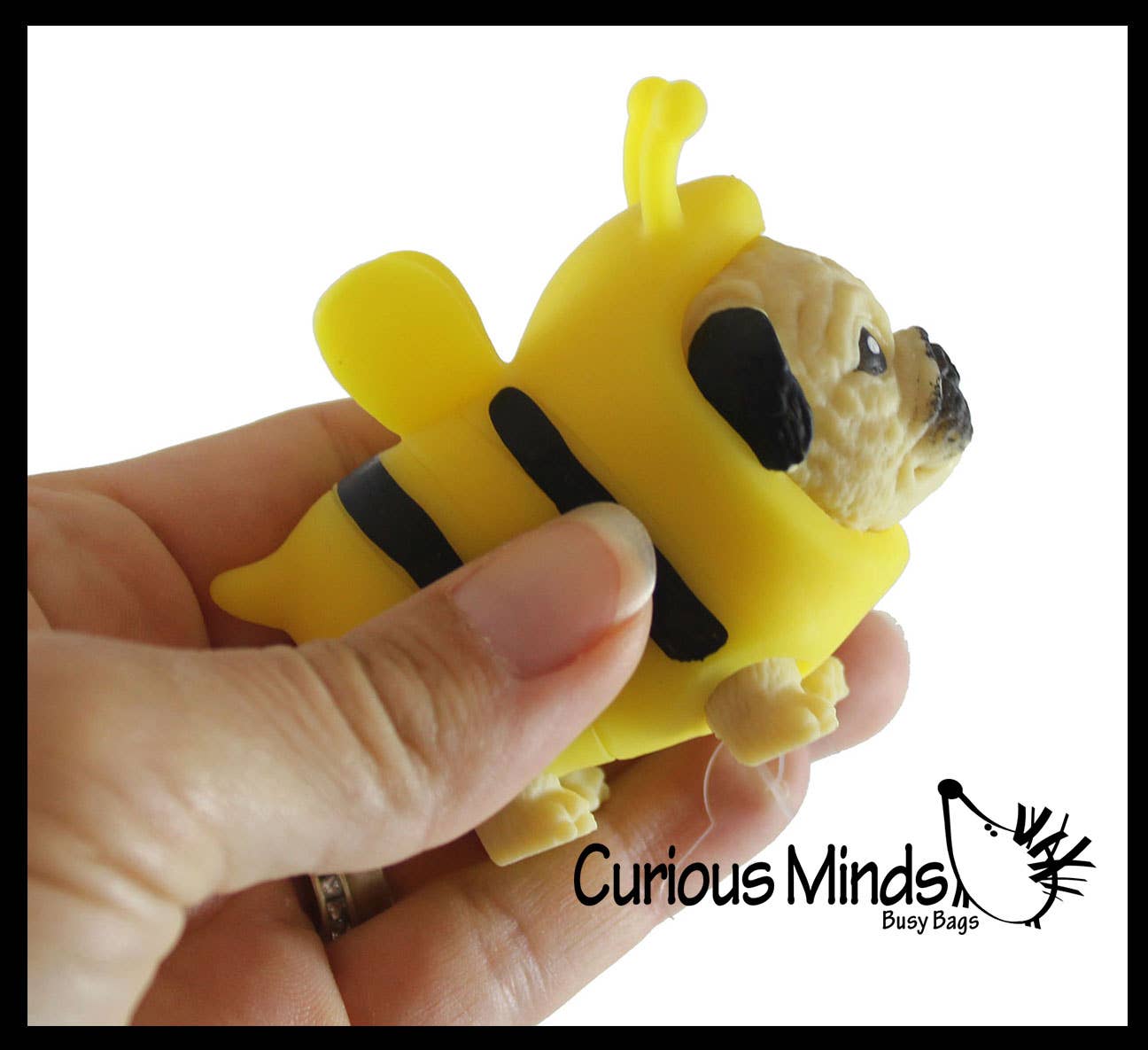 Curious Minds Toys - Wholesale Squishy toy – Kids & Baby - 1 Cute Dog in Costume - Dog Crushed Bead Sand Filled - Doggy10