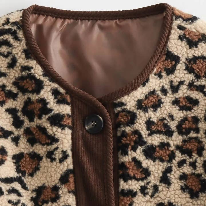 Marayn – wholesale Jacket – Women's – Leopard Print Casual Loose Long Sleeve Jacket Women12