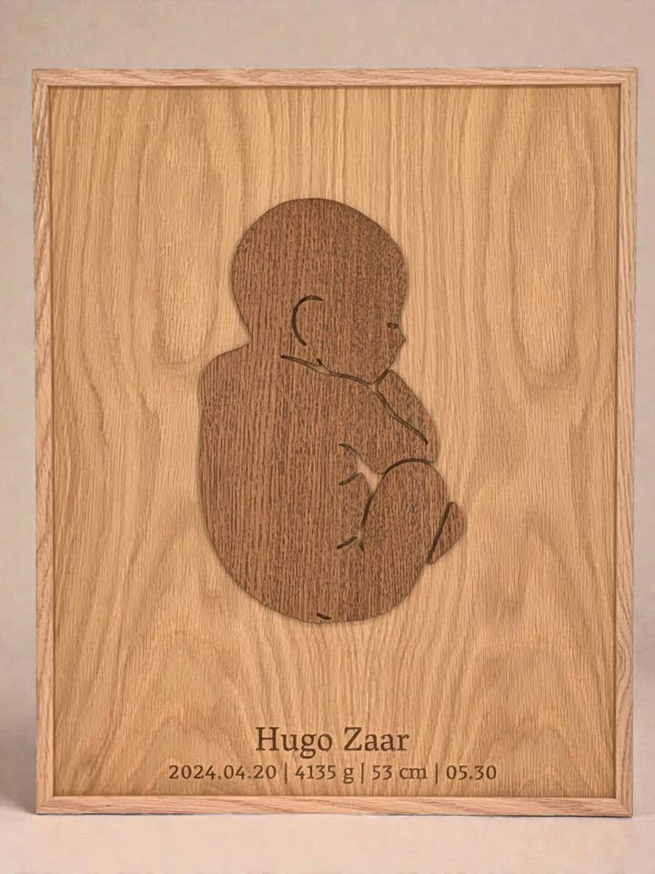 Sammenkrøbet baby for engroshandel hos WoodlyArt