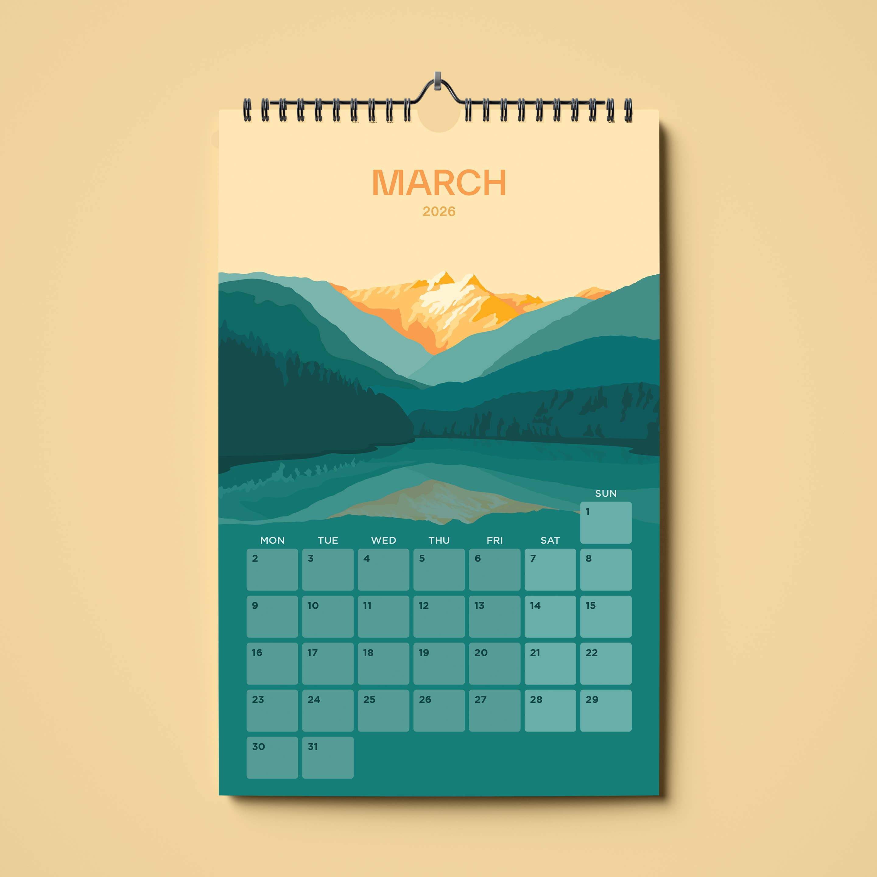 Ivivid Design - Wholesale Calendar - Mountain Calendar 20263