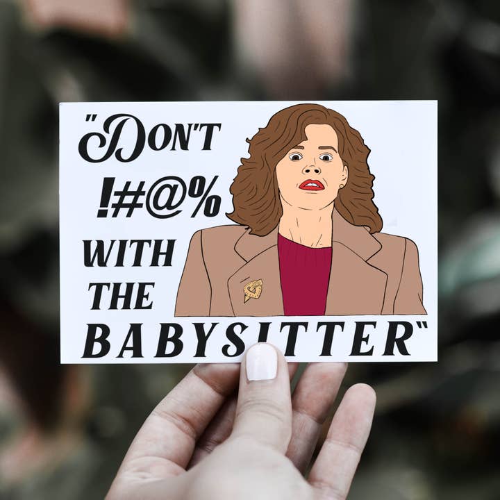 Adventures in Babysitting Greeting Card for wholesale by Geeked Out Greetings