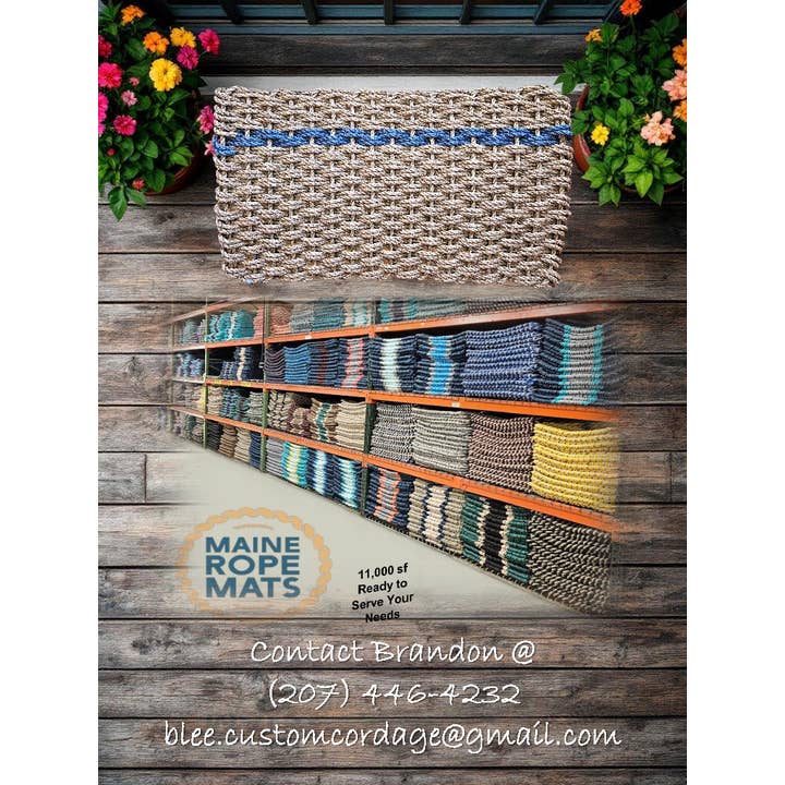 Maine Rope Mats - Wholesale Door Mat - 812 The "Original" Handcrafted Woven Maine Lobster Rope Door Mat4