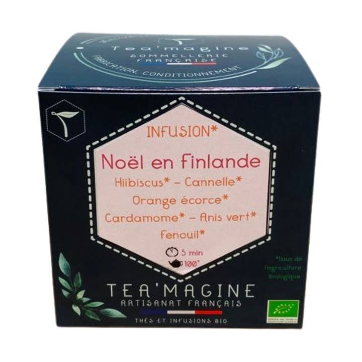 Christmas in Finland ekologiskt hibiskuste med kryddor för wholesale av Tea’magine