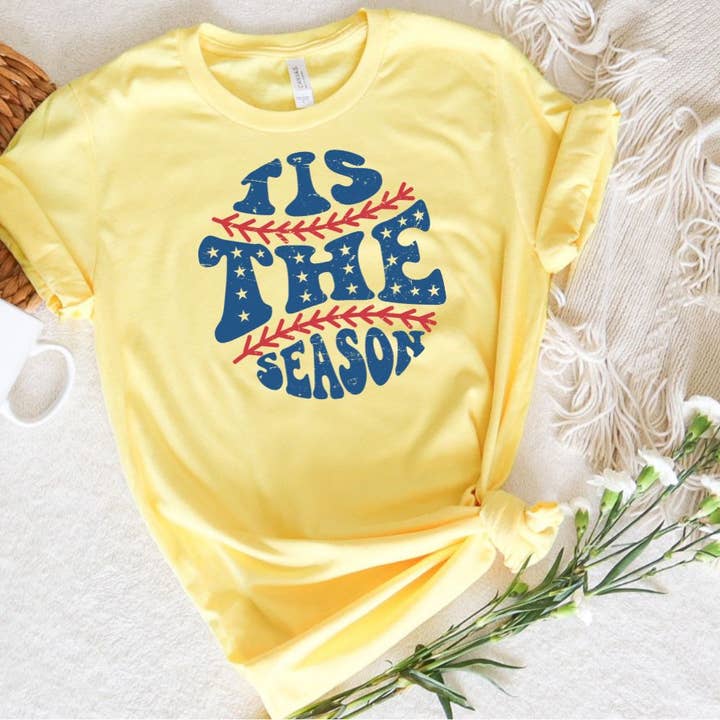 Tis the Season Softball Baseball T Shirt for wholesale by Sister Ray