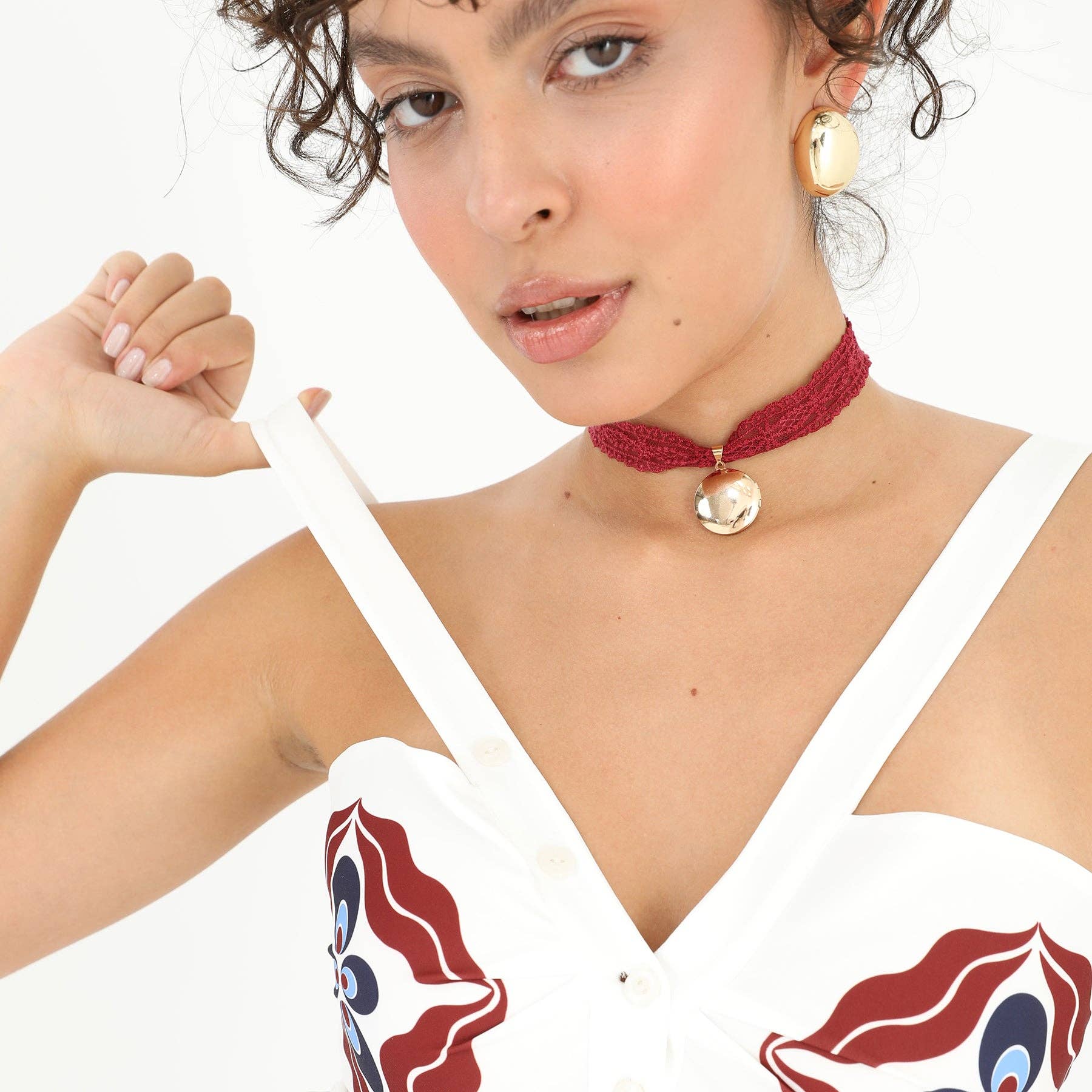 Pattern Exclusive Two-Piece Set – Print Crop Top & Wide-Leg Pants for wholesale on Faire5