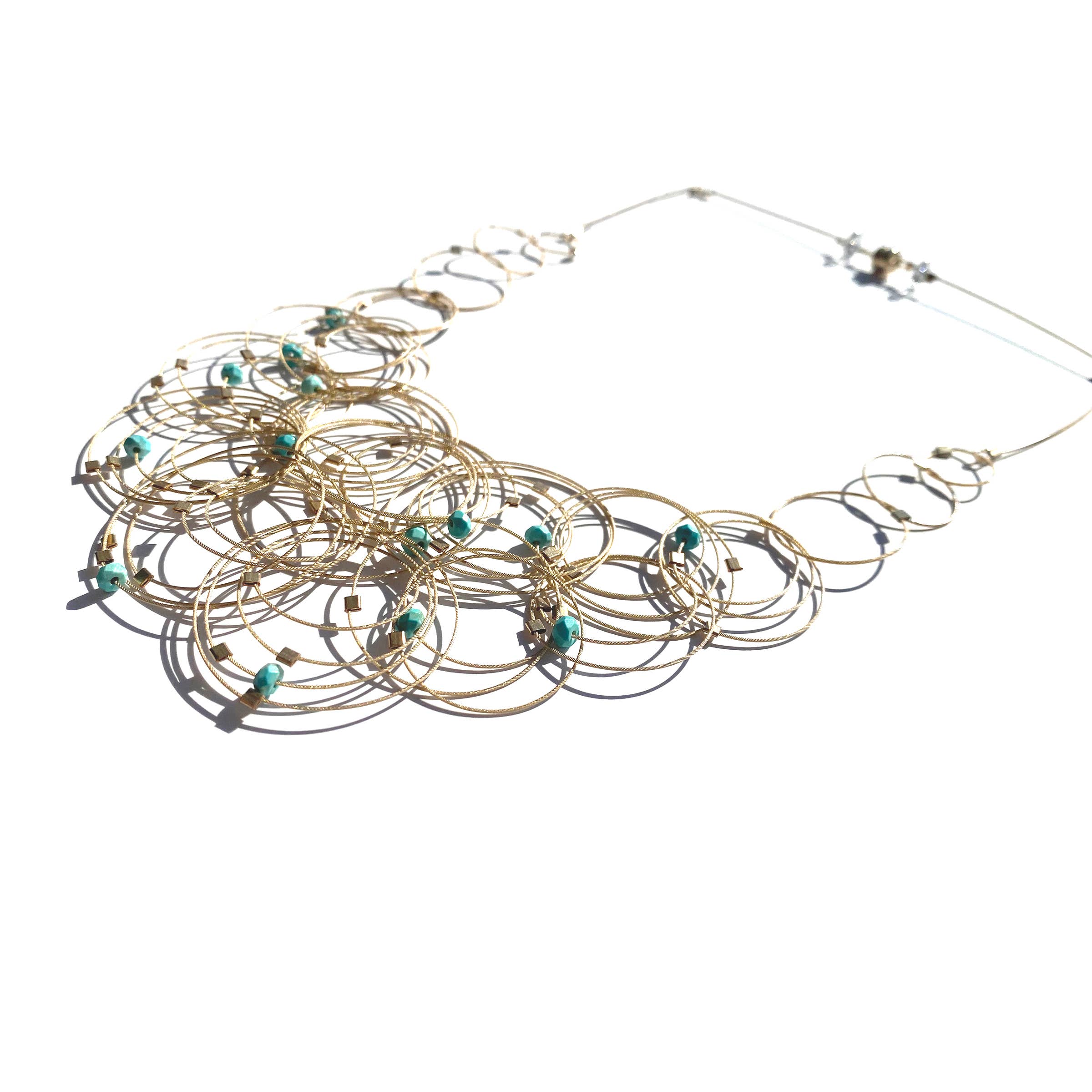 Meghan Patrice Riley – Colar de elos e correntes por atacado – Colar Flow de 18"11