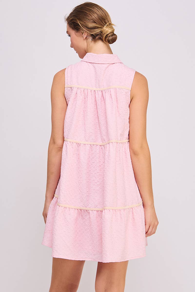 AIBLEE - Venta al por mayor Vestido - Mujer - Vestido mini de vuelo abotonado - Sin mangas26