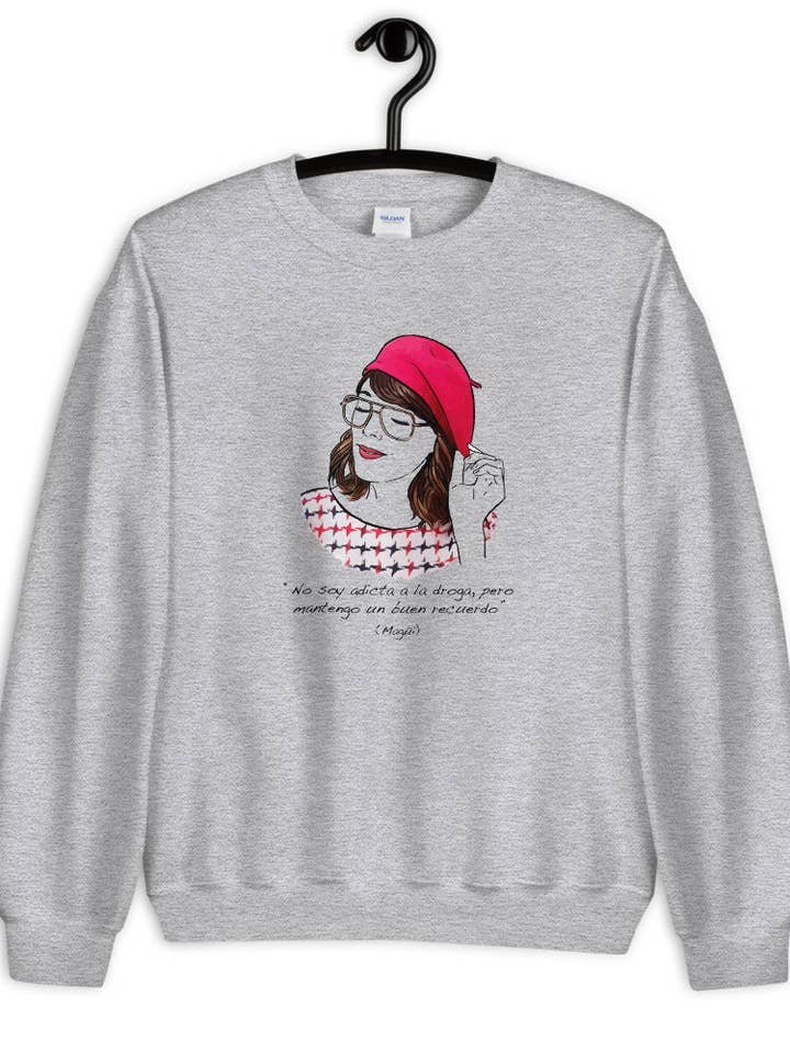 Magüi unisex sweatshirt, god hukommelse for engroshandel hos El loco del Pelo Rizo