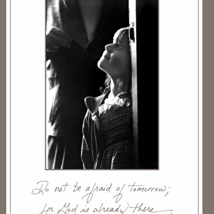 Bonair Daydreams - Wholesale Encouragement Card - 328: Do Not Be Afraid of Tomorrow; for God Is Already There.