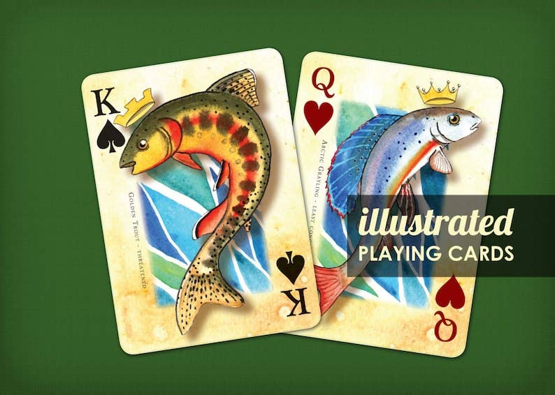 Eternal Summers – wholesale Playing cards – Fly Fishing Playing Cards Poker Deck1