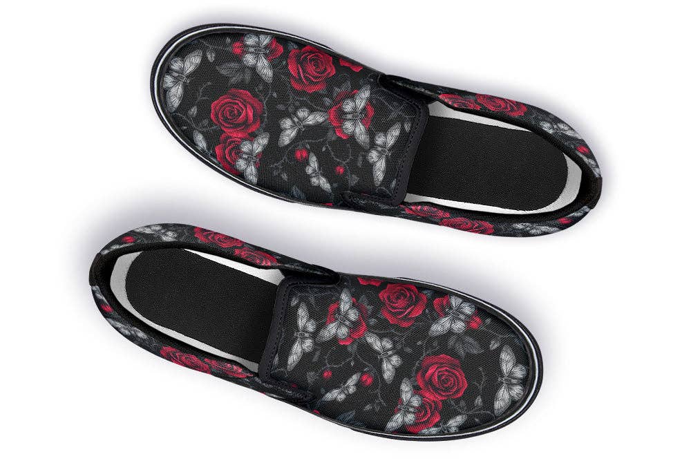Witchwood Bags - Wholesale Slip On Sneakers - Women's - Slip On Shoes - Moth Roses