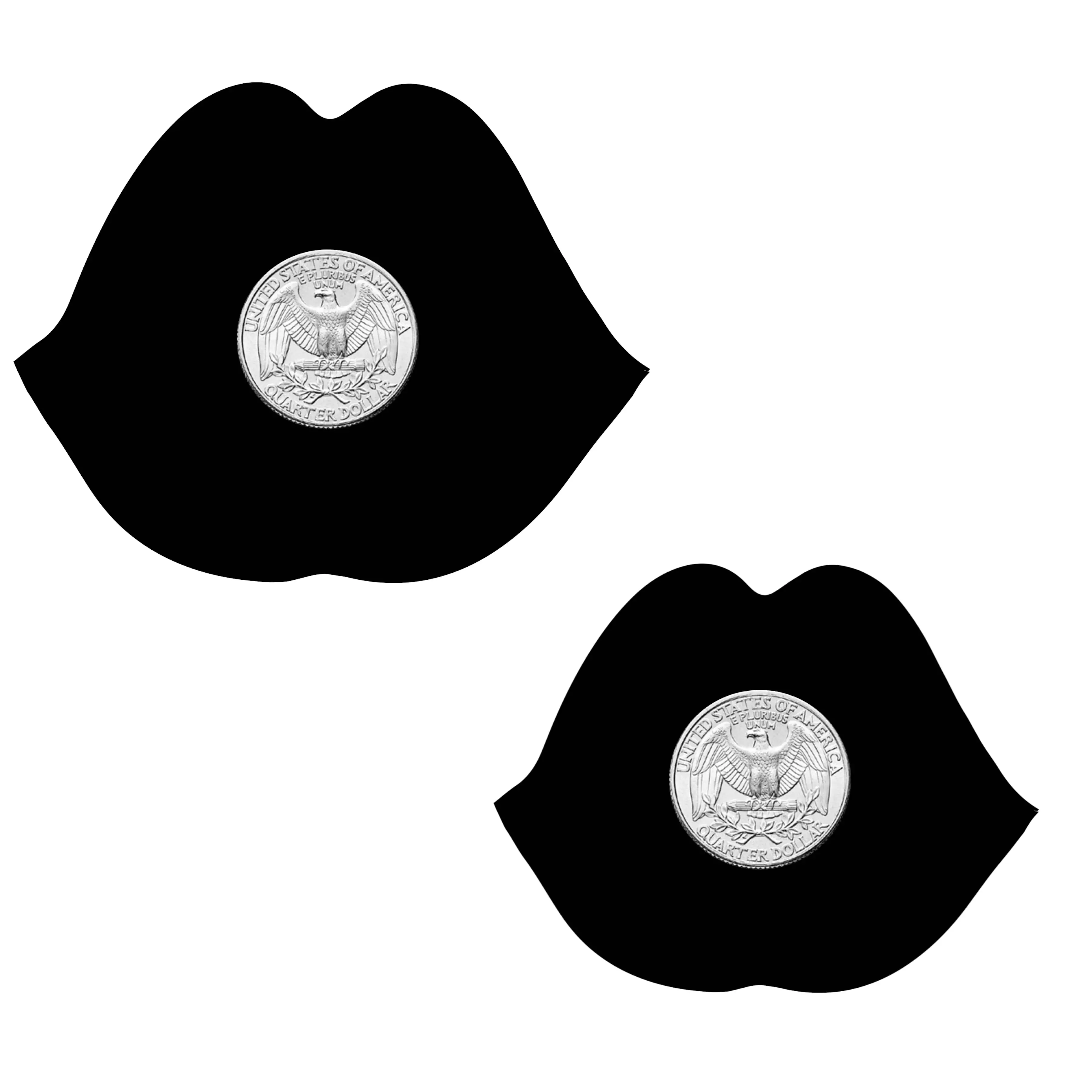 Niptees - Wholesale Nipple Pasties - Women's - Patriotic Lips Nipple Cover Pasties4