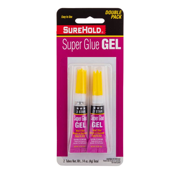 Surehold - Vendita all'ingrosso Colla - 376 Confezione da 2 Super Gel (4 grammi)