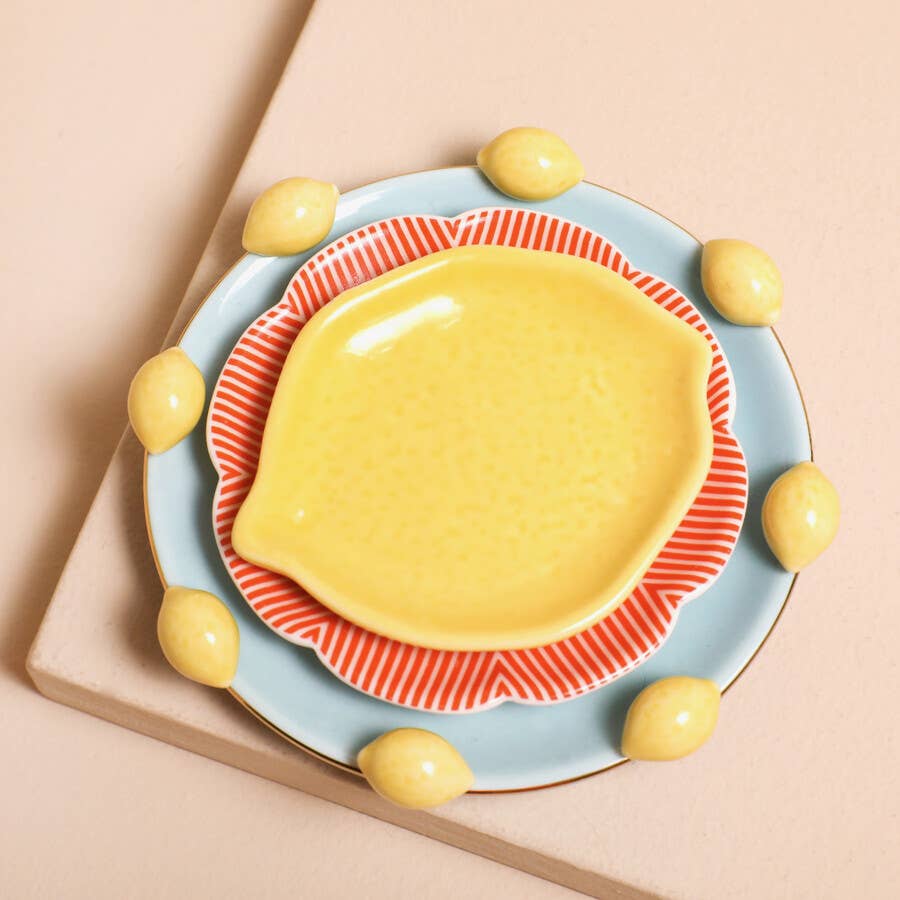 Lisa Angel - Wholesale Jewelry Dish - Squeeze the Day 3D Lemon Nesting Trinket Trays1