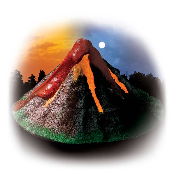 Toysmith - Wholesale DIY Craft Kit - Kids - Smithsonian Glow in the Dark Giant Volcano
