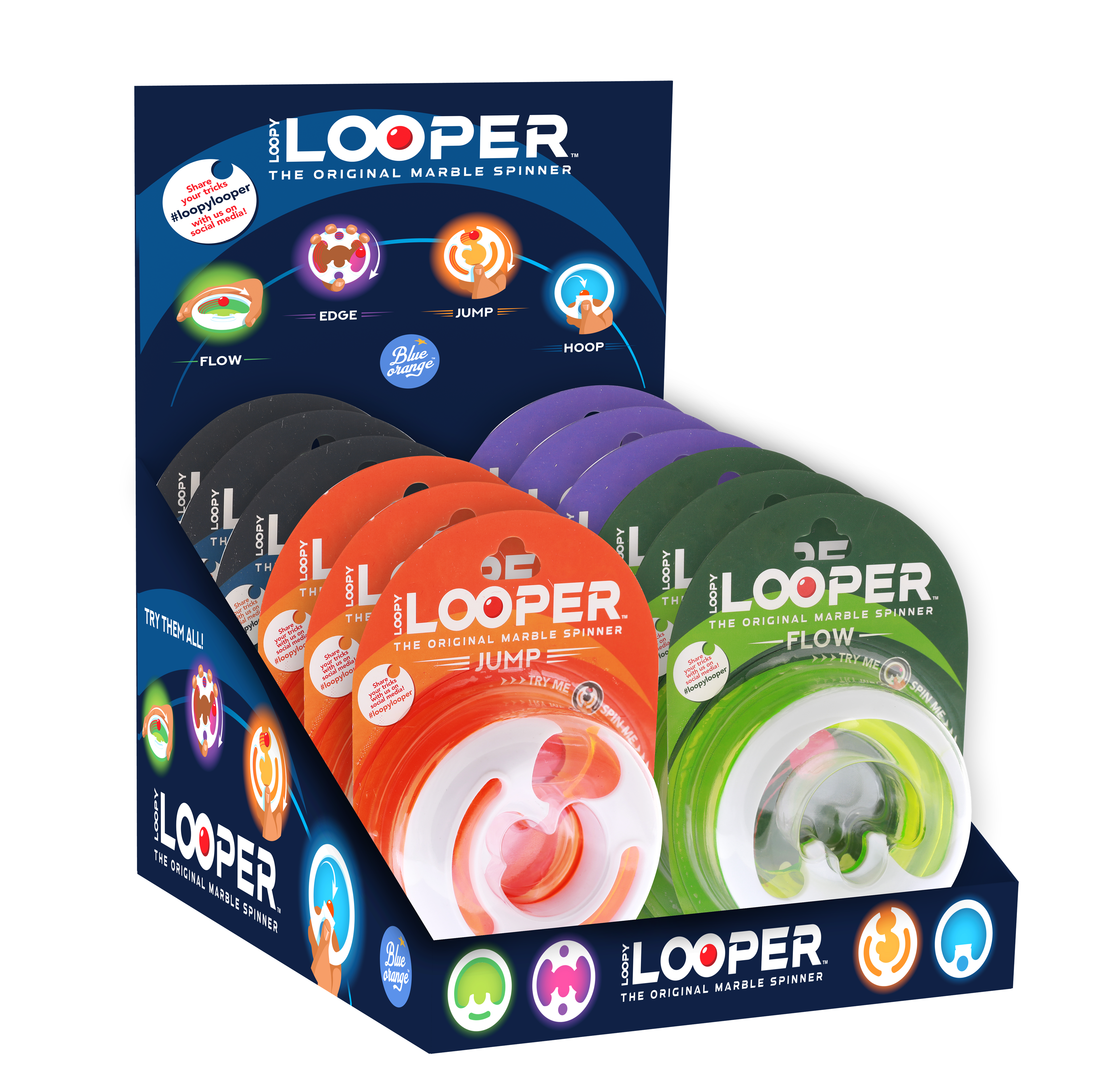 Blue Orange Games - Wholesale Brain Game - Kids - Loopy Looper Starter Pack : The original marble spinner!1