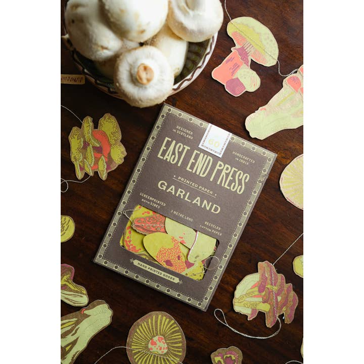 East End Press - Wholesale Bunting/Garland - Mushroom Sewn Garland