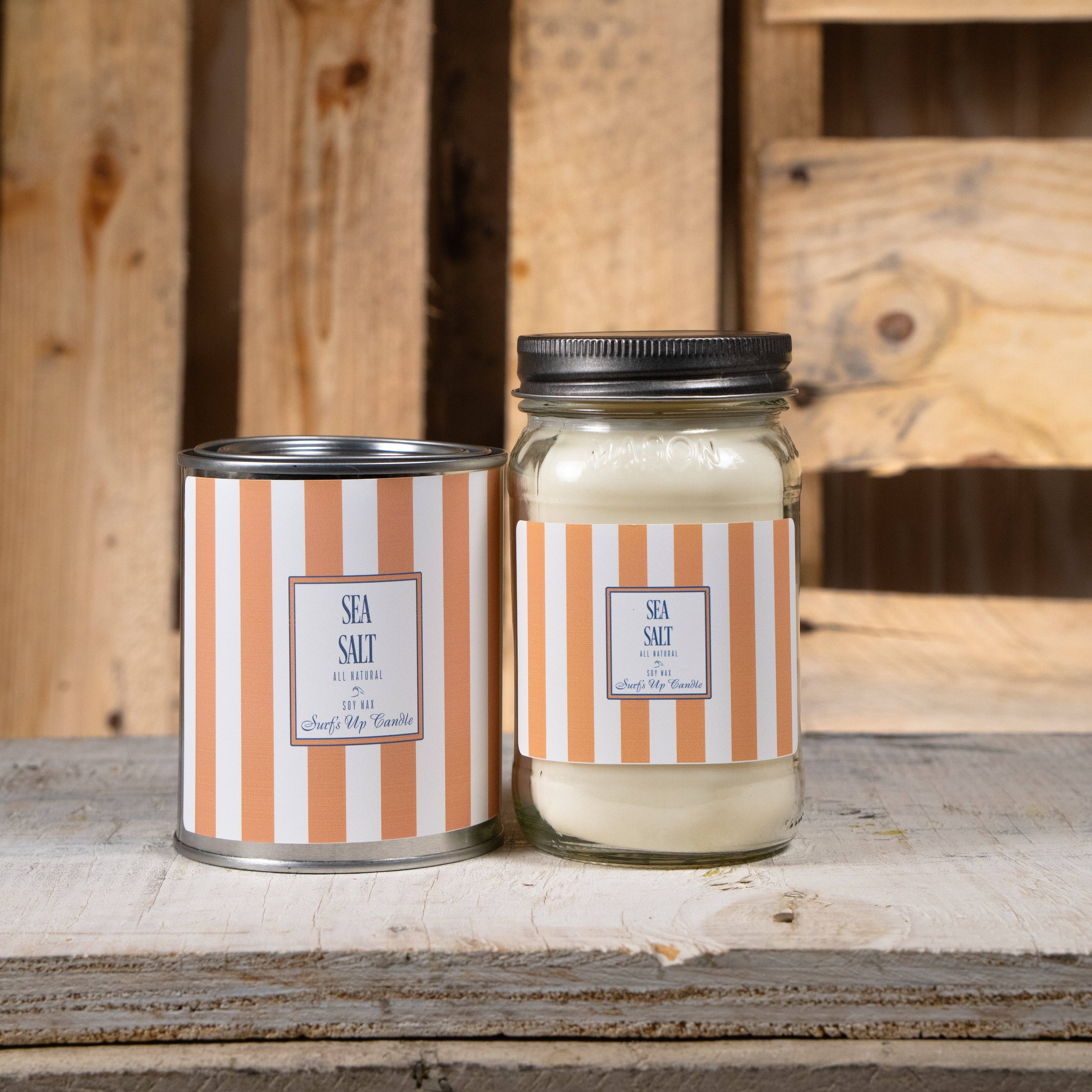 Surfs Up Candle - Wholesale Jar/Filled Candle - Sea Salt - Pool Collection1