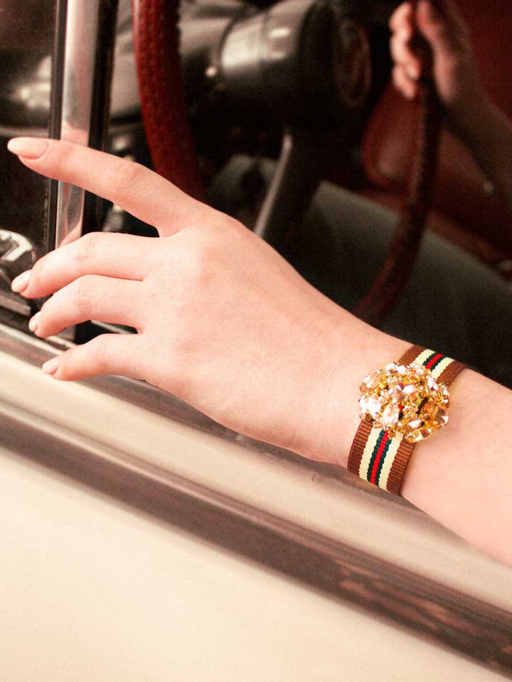 Pulsera Tanya marrón para venta al por mayor de Froufrouz