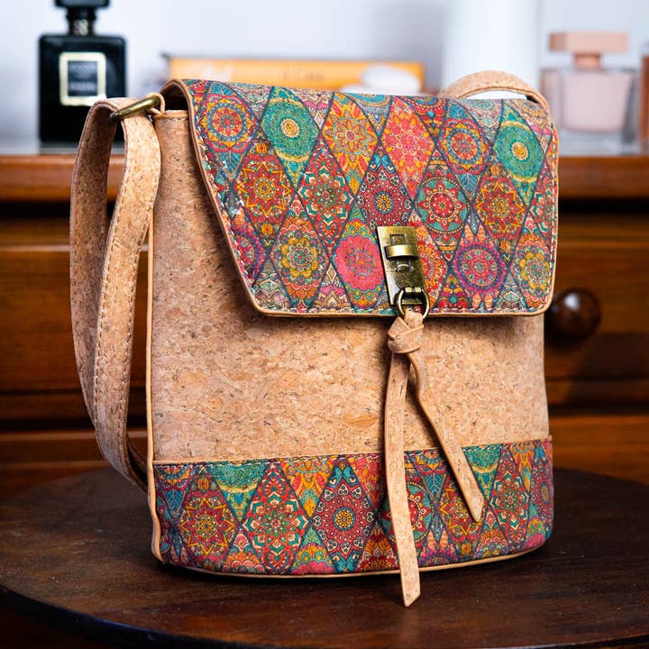 Meninas Bonitas Cork - Wholesale Crossbody Bag - Women's - Natural Cork Women's Crossbody Bag BAG-229213