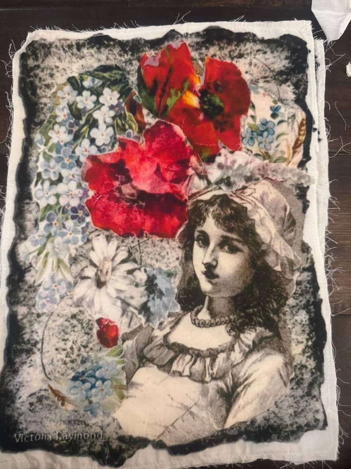 Women Floral Patches Digital Patch 9 x 12 Inch for wholesale by Kaantha karma