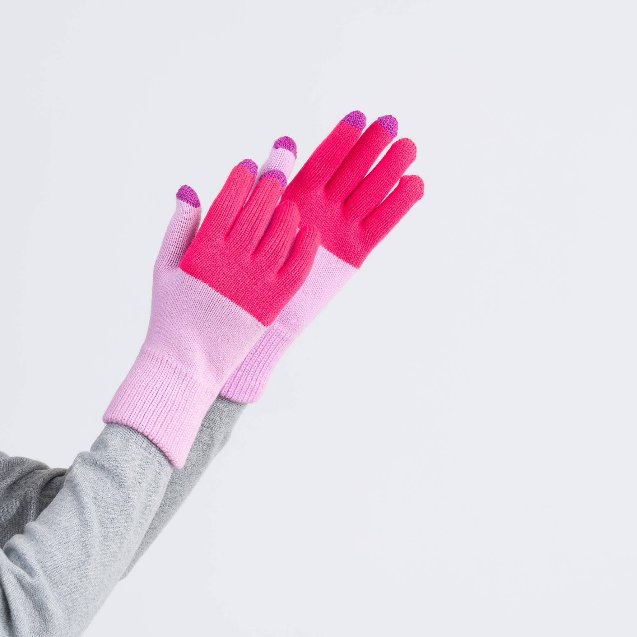 VERLOOP | knits - Wholesale Handschoenen - Dames - Kleurblok Brei Touchscreen Handschoenen38