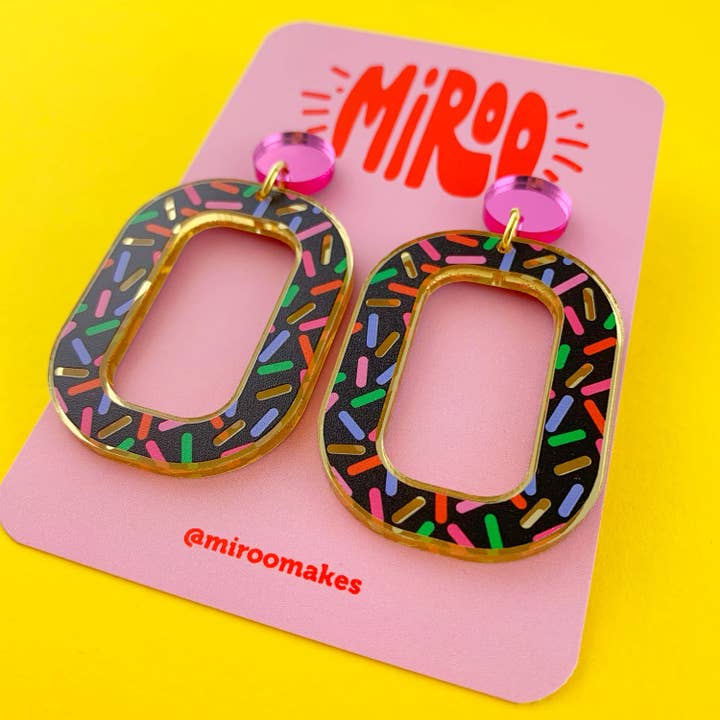 Zoe confetti earrings for wholesale by Miroo