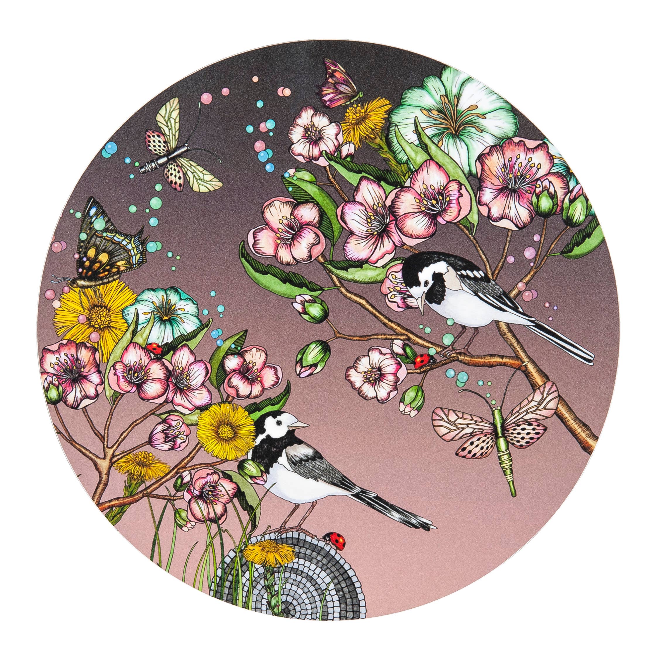 Nadja Wedin design - Wholesale Trivet - Trivet 8” (21 cm) Wagtails Spring0