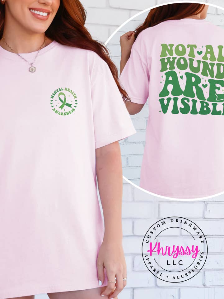 Unseen Struggles Mental Health Comfort Colors T-shirt for wholesale by Khryssy,LLC